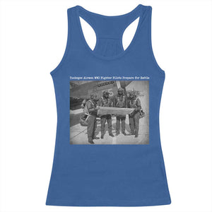Tuskegee Airmen Racerback Tank Top African American Heroes Preparing for Battle WW2 TS10 Royal Blue Print Your Wear