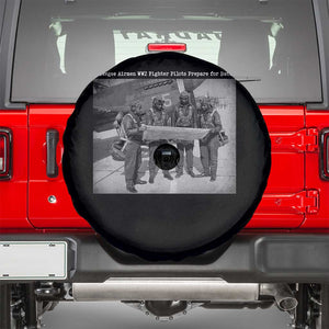 Tuskegee Airmen Spare Tire Cover African American Heroes Preparing for Battle WW2 TS10 Black Print Your Wear