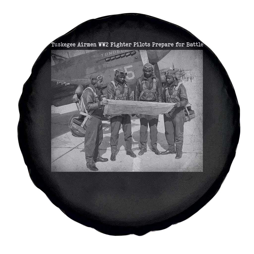 Tuskegee Airmen Spare Tire Cover African American Heroes Preparing for Battle WW2 TS10 Print Your Wear