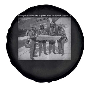 Tuskegee Airmen Spare Tire Cover African American Heroes Preparing for Battle WW2 TS10 Print Your Wear
