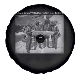 Tuskegee Airmen Spare Tire Cover African American Heroes Preparing for Battle WW2 TS10 Print Your Wear