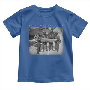 Tuskegee Airmen Toddler T Shirt African American Heroes Preparing for Battle WW2 TS10 Royal Blue Print Your Wear