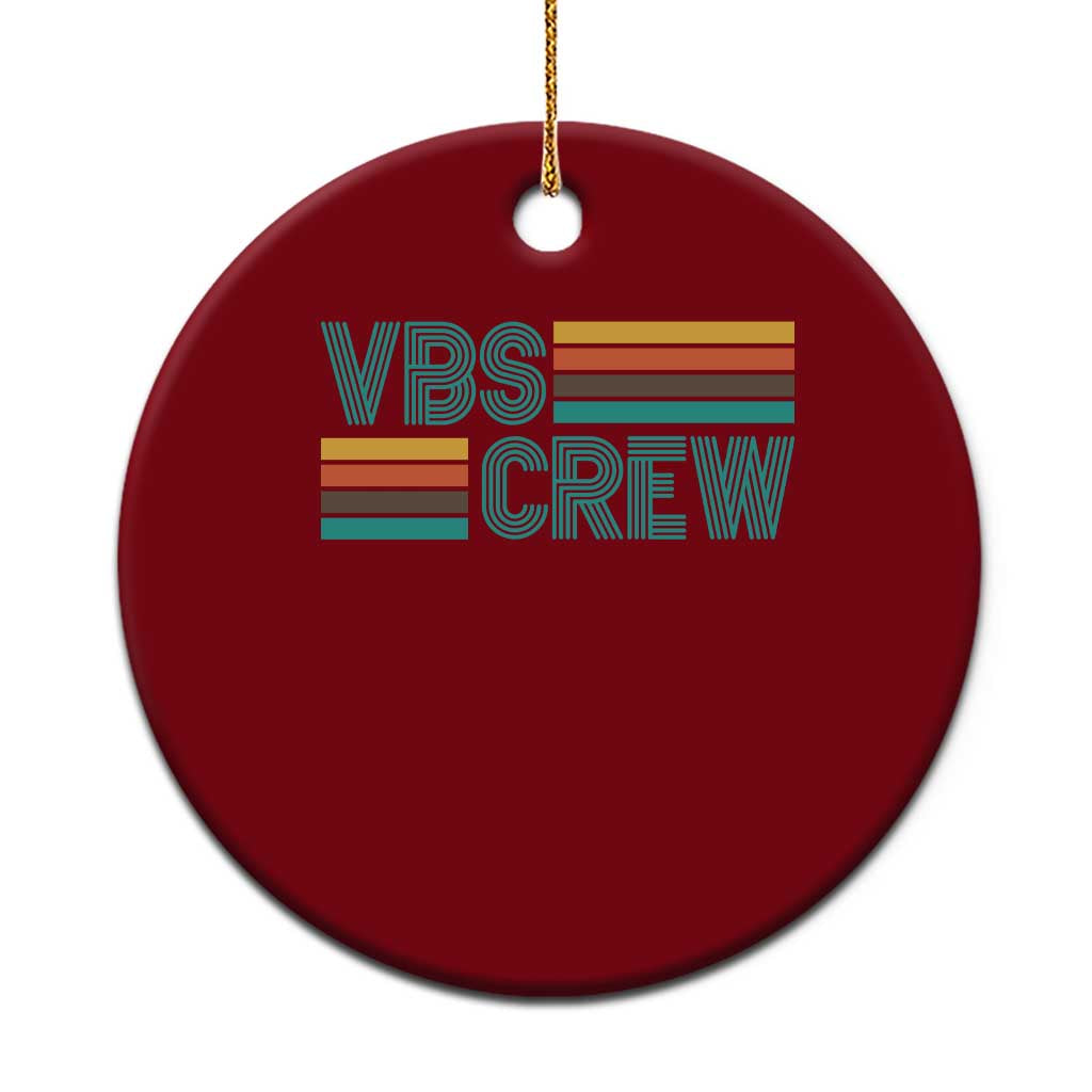 VBS Crew Ceramic Ornament Vacation Bible School Church Camp Retro Vintage TS10 1pc Red Print Your Wear