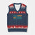 VBS Crew V-Neck Knit Sweater Vest Vacation Bible School Church Camp Retro Vintage TS10 Navy Red Print Your Wear
