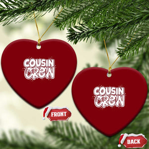 Cousin Crew Ceramic Ornament Cute Matching Cousins Summer Beach Vacation TS10 Print Your Wear