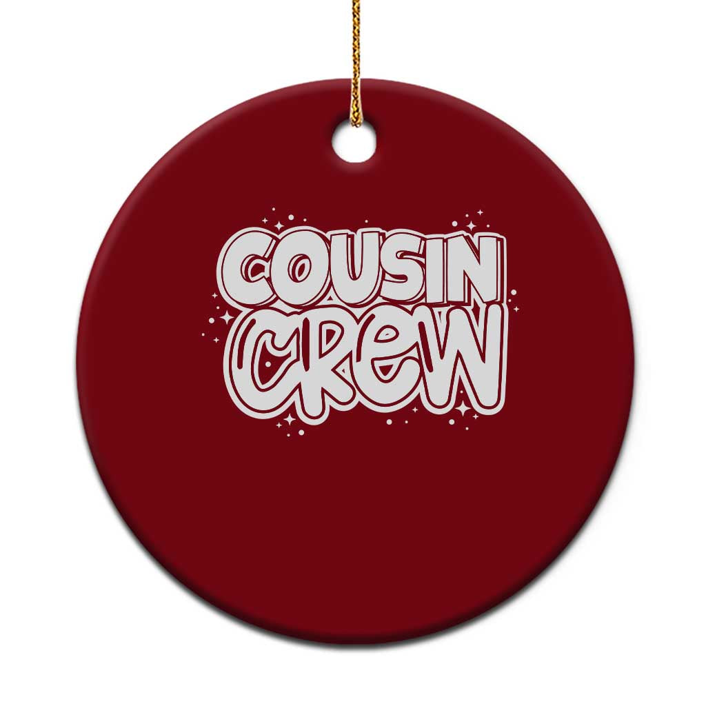 Cousin Crew Ceramic Ornament Cute Matching Cousins Summer Beach Vacation TS10 1pc Red Print Your Wear