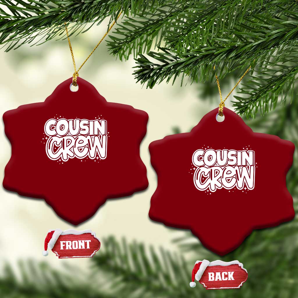 Cousin Crew Ceramic Ornament Cute Matching Cousins Summer Beach Vacation TS10 Print Your Wear