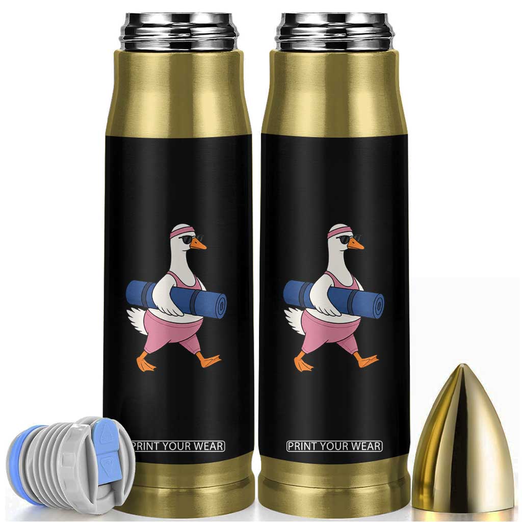 Yoga Goose Carrying Mat Bullet Tumbler Funny Yogi Workout Fitness Graphic