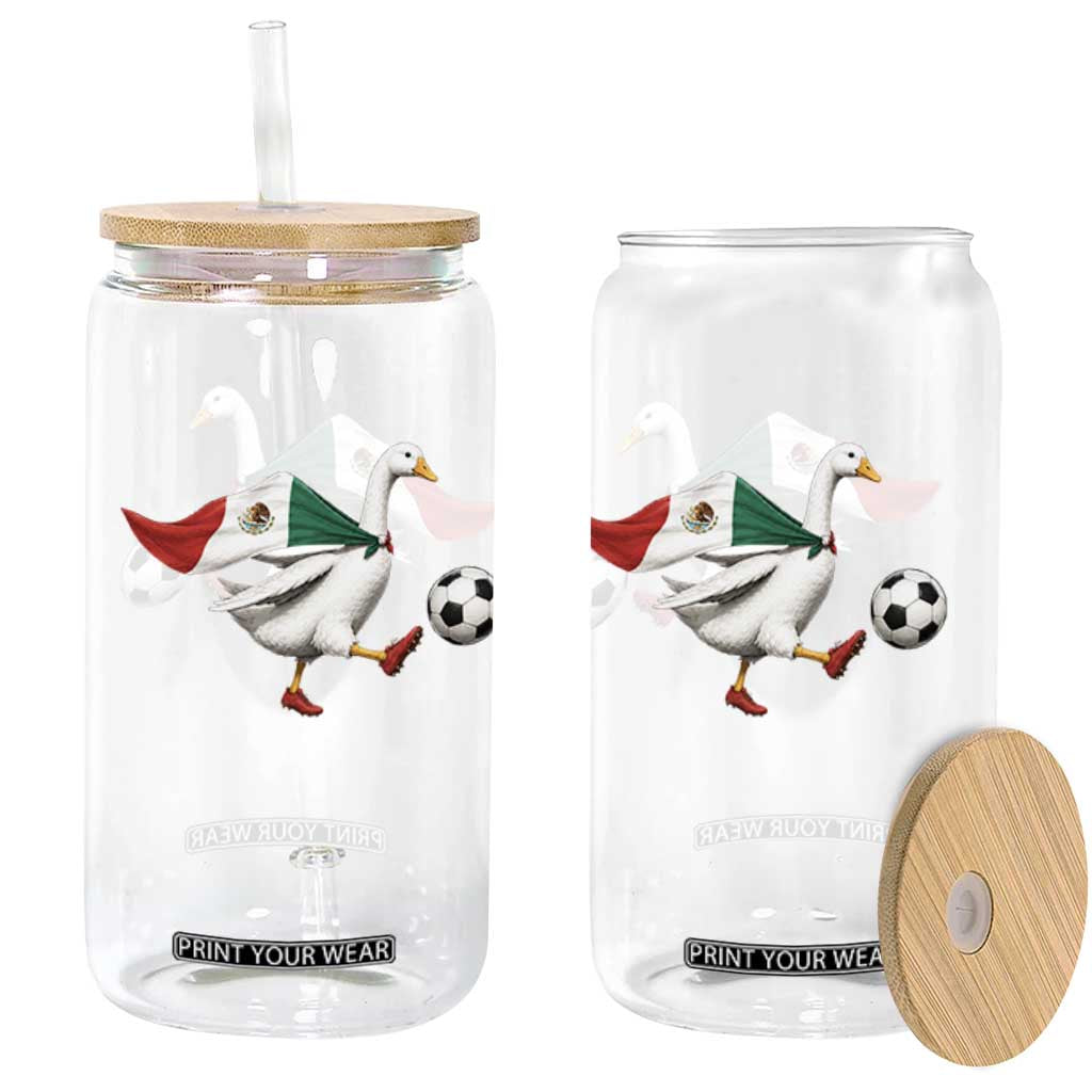 Mexico Soccer Goose Glass Can Mexico Futbol Fan TS10 Print Your Wear