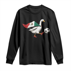 Mexico Soccer Goose Long Sleeve Shirt Mexico Futbol Fan TS10 Black Print Your Wear