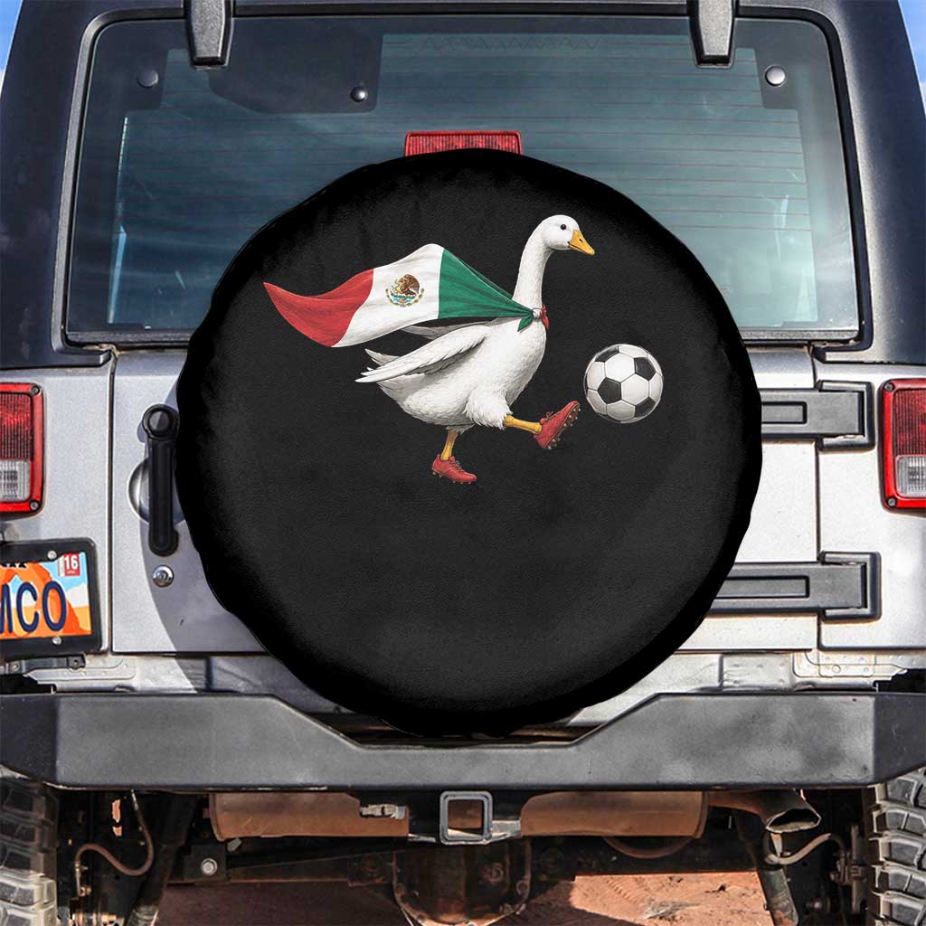 Mexico Soccer Goose Spare Tire Cover Mexico Futbol Fan TS10 No hole Black Print Your Wear