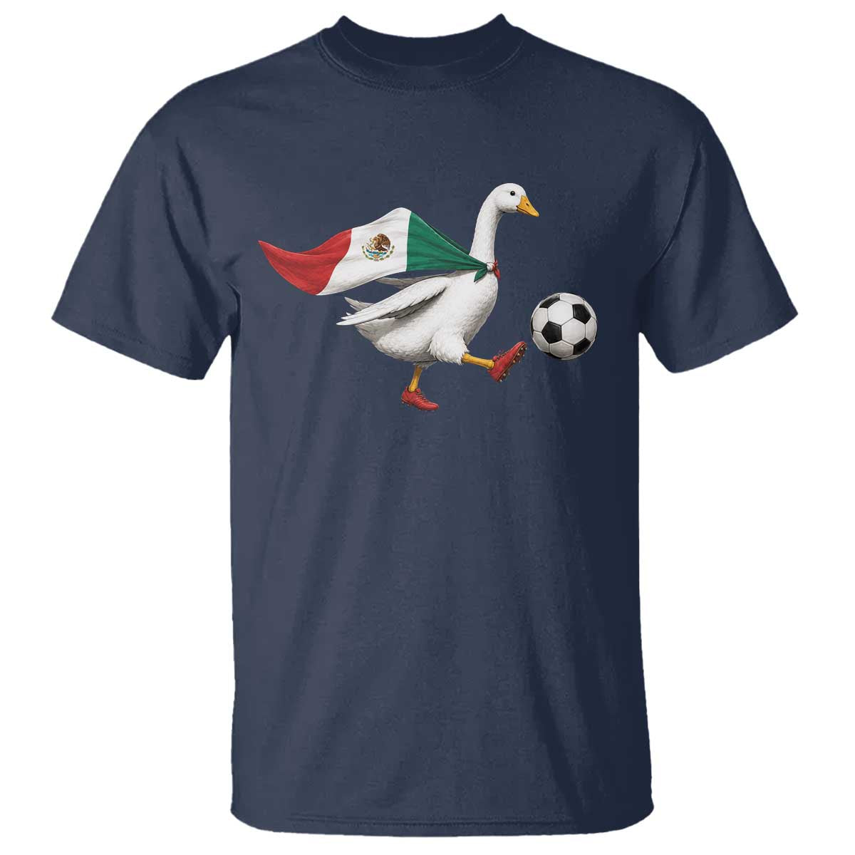 Mexico Soccer Goose T Shirt Mexico Futbol Fan TS10 Navy Print Your Wear