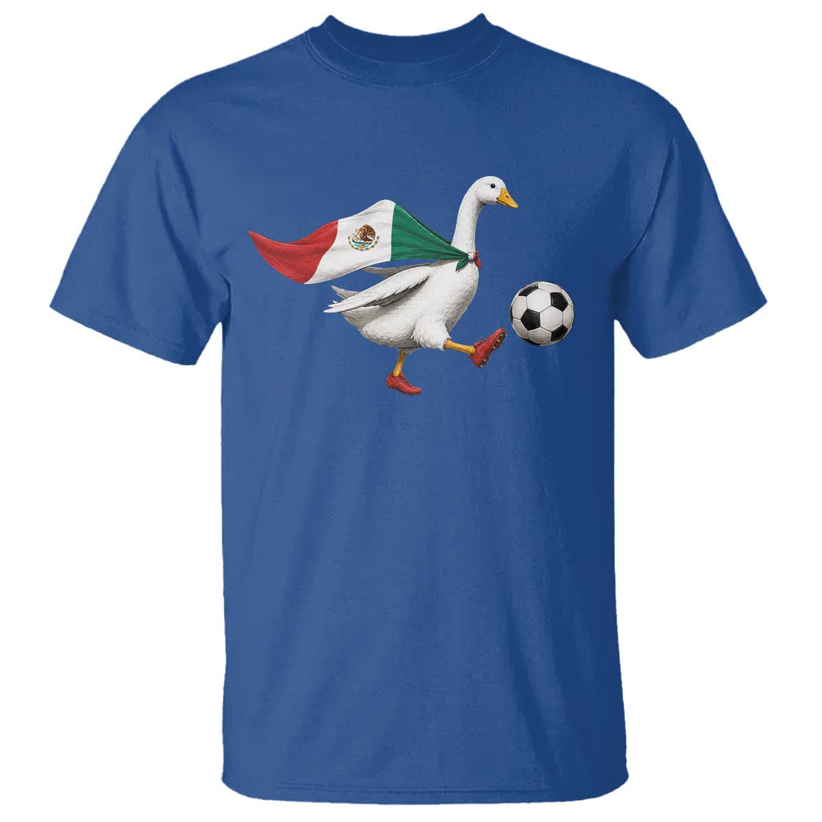 Mexico Soccer Goose T Shirt Mexico Futbol Fan TS10 Royal Blue Print Your Wear