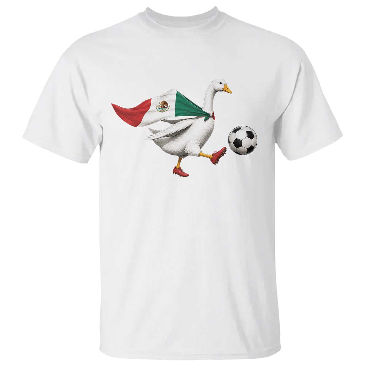 Mexico Soccer Goose T Shirt Mexico Futbol Fan TS10 White Print Your Wear