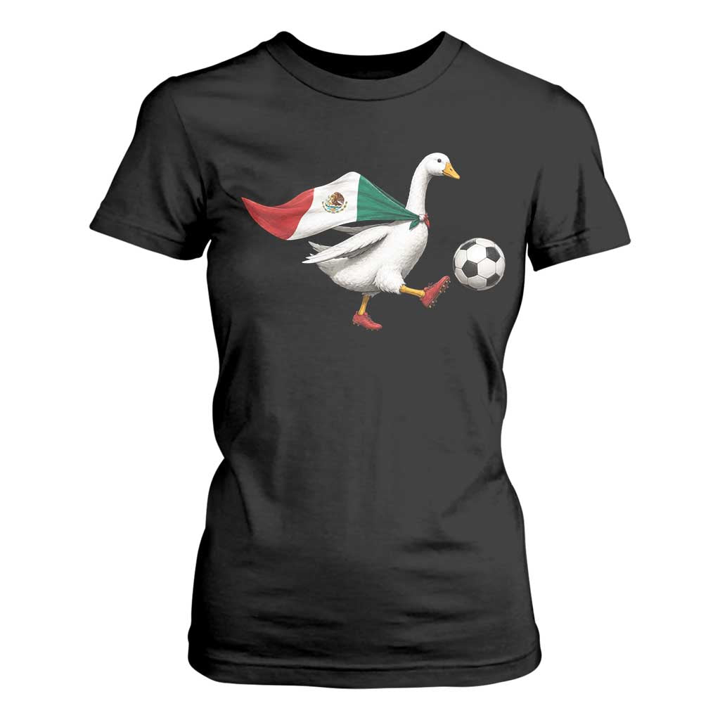 Mexico Soccer Goose T Shirt For Women Mexico Futbol Fan TS10 Black Print Your Wear