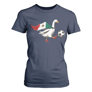 Mexico Soccer Goose T Shirt For Women Mexico Futbol Fan TS10 Navy Print Your Wear