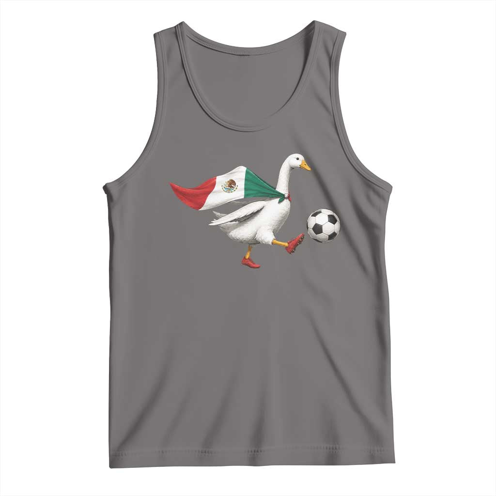 Mexico Soccer Goose Tank Top Mexico Futbol Fan TS10 Deep Heather Print Your Wear