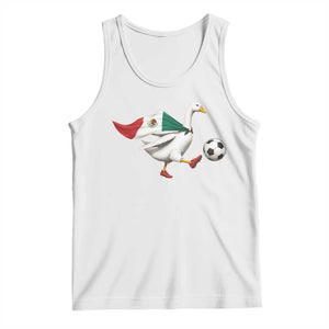 Mexico Soccer Goose Tank Top Mexico Futbol Fan TS10 White Print Your Wear