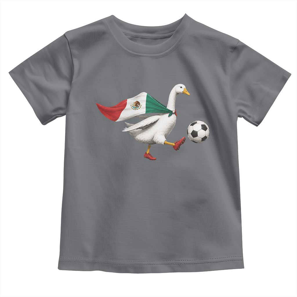 Mexico Soccer Goose Toddler T Shirt Mexico Futbol Fan TS10 Charcoal Print Your Wear