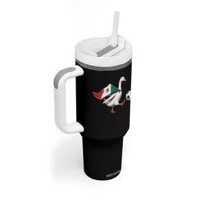 Mexico Soccer Goose Tumbler With Handle Mexico Futbol Fan TS10 Print Your Wear