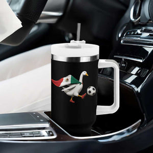 Mexico Soccer Goose Tumbler With Handle Mexico Futbol Fan TS10 Print Your Wear
