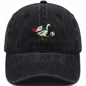 Mexico Soccer Goose Washed Cotton Baseball Cap Mexico Futbol Fan TS10 Print Your Wear
