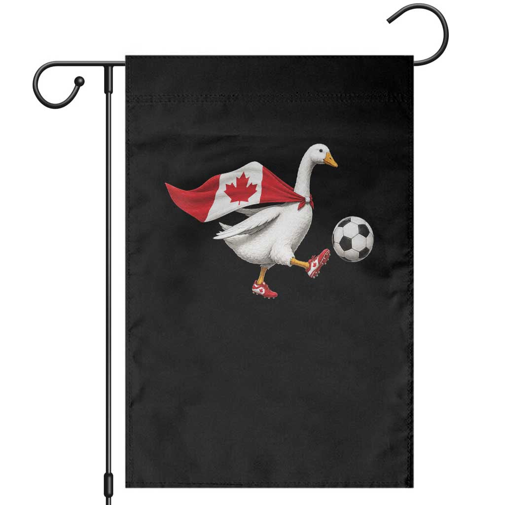 Canada Soccer Goose Garden Flag Canadian Flag Patriotic Football Fan Graphic TS10 Black Print Your Wear