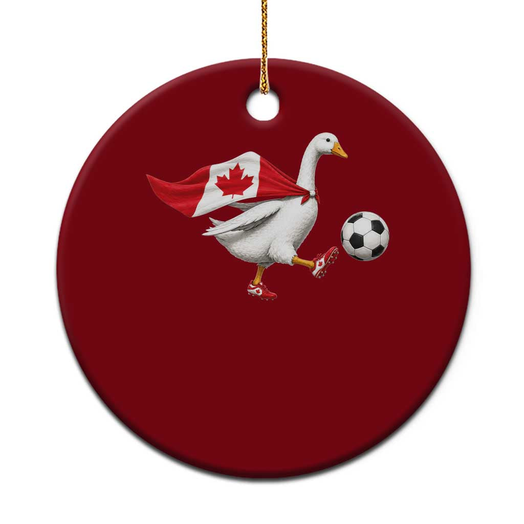 Canada Soccer Goose Ceramic Ornament Canadian Flag Patriotic Football Fan Graphic TS10 1pc Red Print Your Wear
