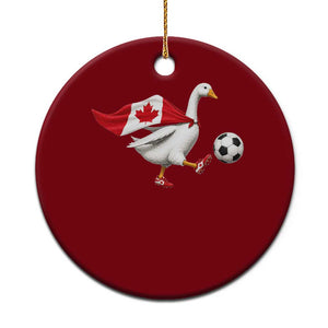 Canada Soccer Goose Ceramic Ornament Canadian Flag Patriotic Football Fan Graphic TS10 1pc Red Print Your Wear
