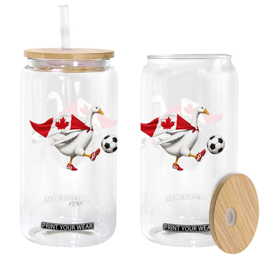 Canada Soccer Goose Glass Can Canadian Flag Patriotic Football Fan Graphic TS10 Print Your Wear