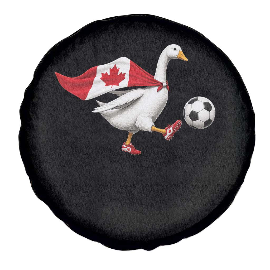 Canada Soccer Goose Spare Tire Cover Canadian Flag Patriotic Football Fan Graphic TS10 Print Your Wear