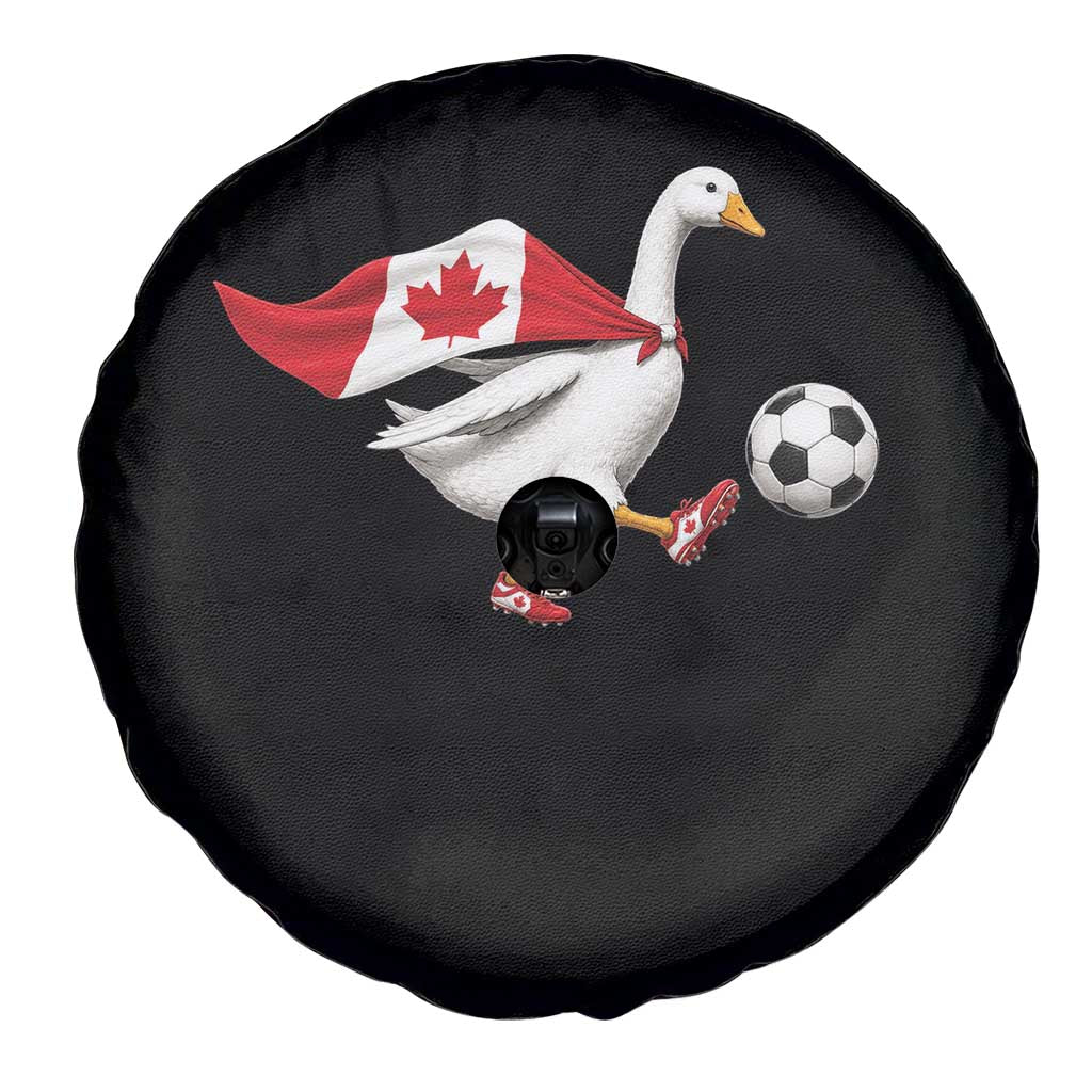 Canada Soccer Goose Spare Tire Cover Canadian Flag Patriotic Football Fan Graphic TS10 Print Your Wear