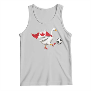 Canada Soccer Goose Tank Top Canadian Flag Patriotic Football Fan Graphic TS10 Ash Print Your Wear