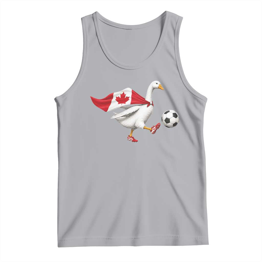 Canada Soccer Goose Tank Top Canadian Flag Patriotic Football Fan Graphic TS10 Athletic Heather Print Your Wear