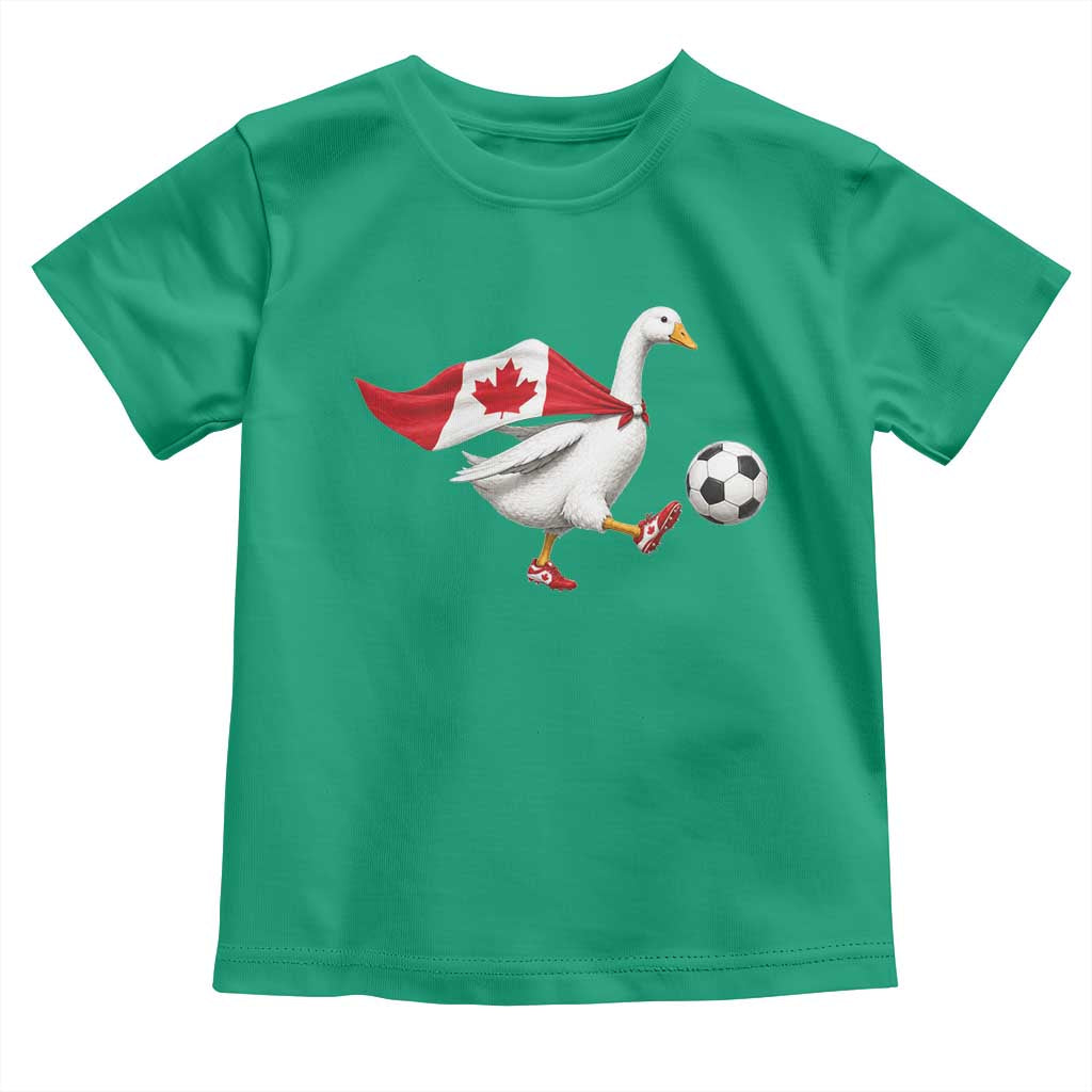 Canada Soccer Goose Toddler T Shirt Canadian Flag Patriotic Football Fan Graphic TS10 Irish Green Print Your Wear