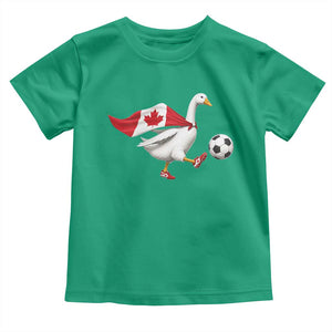 Canada Soccer Goose Toddler T Shirt Canadian Flag Patriotic Football Fan Graphic TS10 Irish Green Print Your Wear