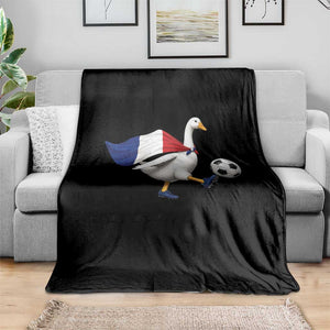 France Soccer Goose Throw Blanket French Flag Patriotic Football Fan Graphic TS10 Print Your Wear