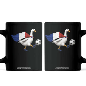 France Soccer Goose Coffee Mug French Flag Patriotic Football Fan Graphic TS10 Black Print Your Wear