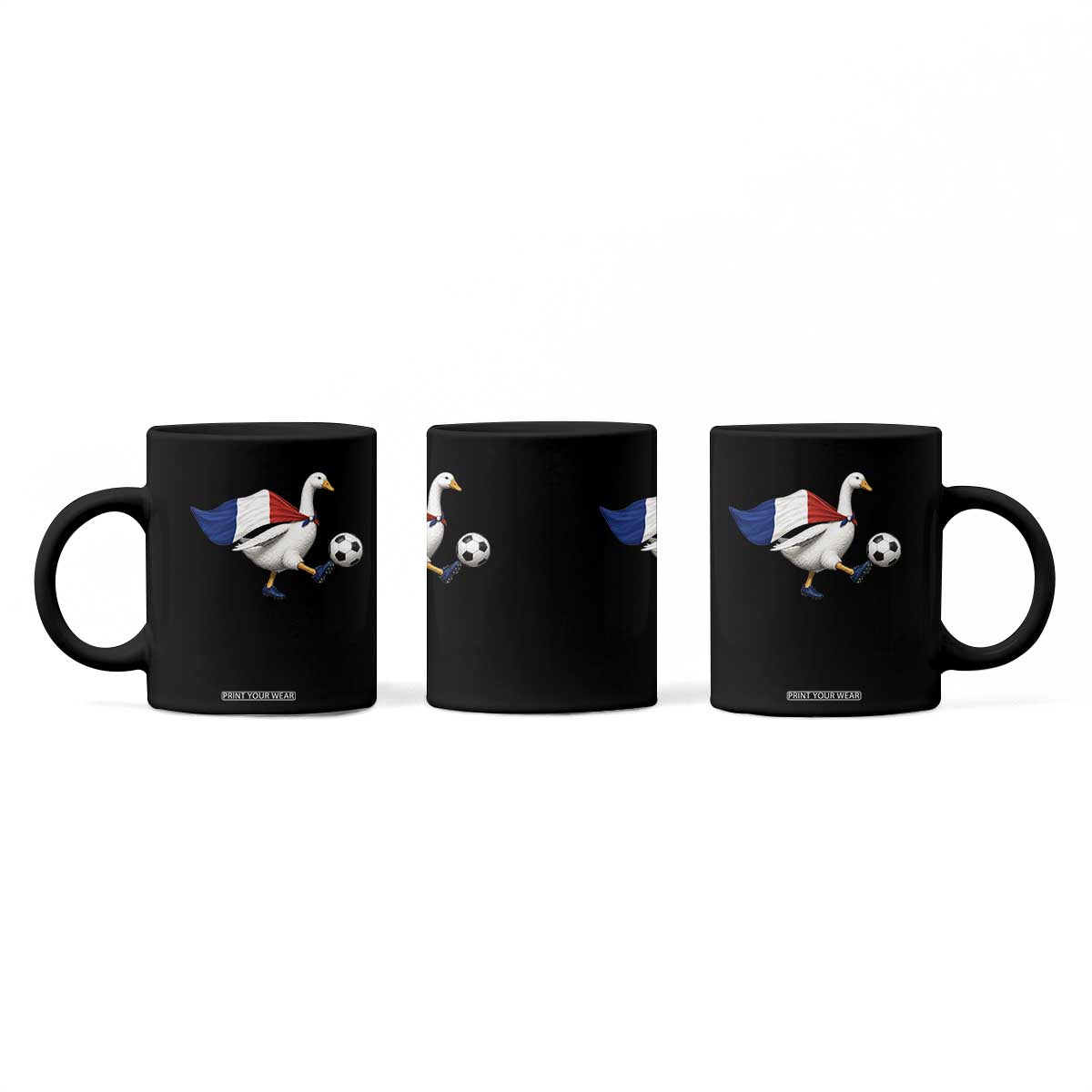 France Soccer Goose Coffee Mug French Flag Patriotic Football Fan Graphic TS10 Print Your Wear