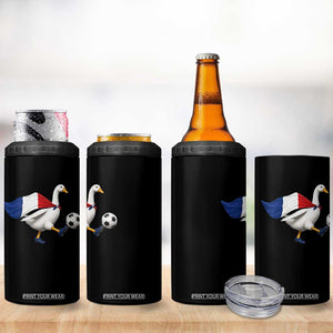 France Soccer Goose 4 in 1 Can Cooler Tumbler French Flag Patriotic Football Fan Graphic TS10 Print Your Wear