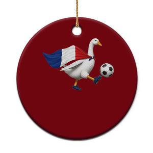 France Soccer Goose Ceramic Ornament French Flag Patriotic Football Fan Graphic TS10 1pc Red Print Your Wear