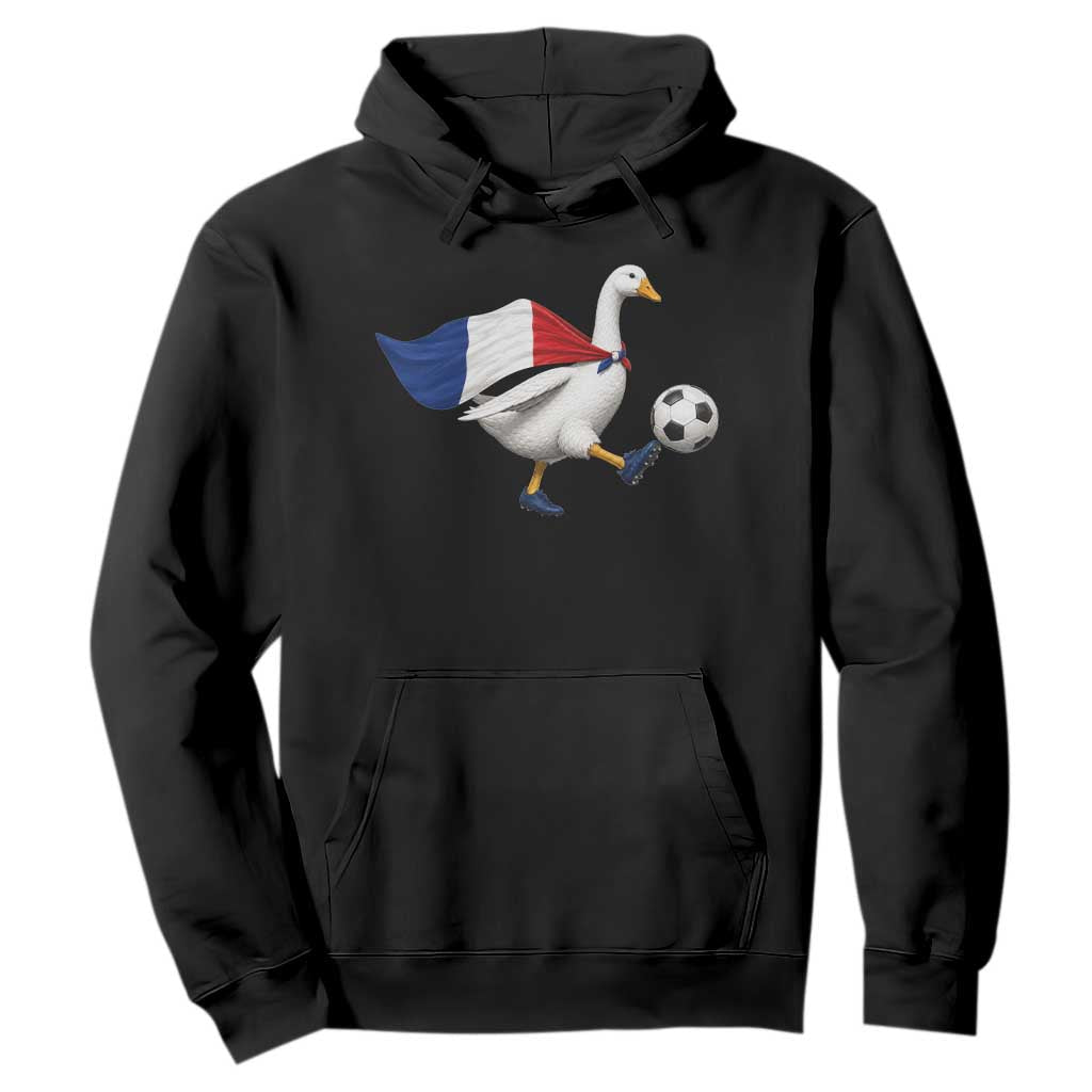 France Soccer Goose Hoodie French Flag Patriotic Football Fan Graphic TS10 Black Print Your Wear