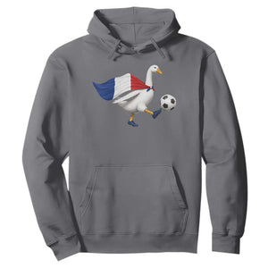 France Soccer Goose Hoodie French Flag Patriotic Football Fan Graphic TS10 Charcoal Print Your Wear