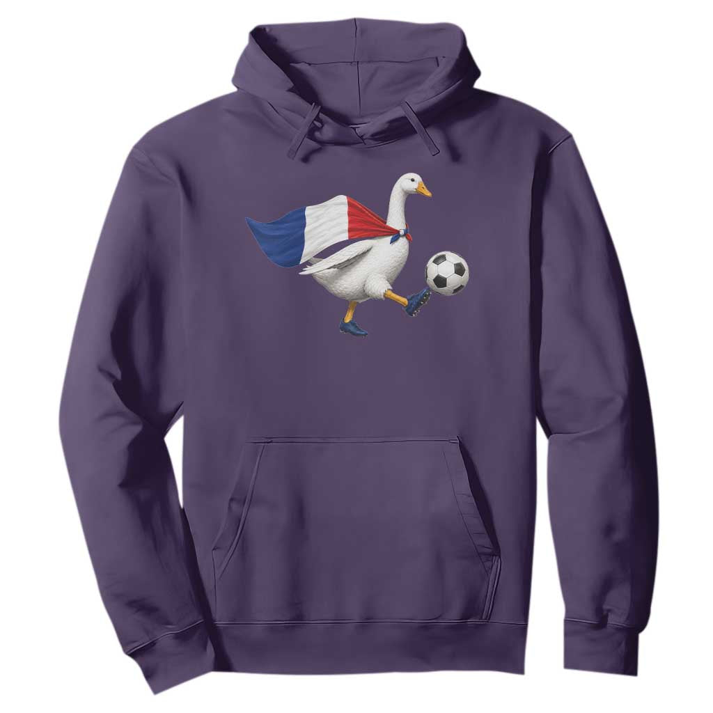 France Soccer Goose Hoodie French Flag Patriotic Football Fan Graphic TS10 Purple Print Your Wear