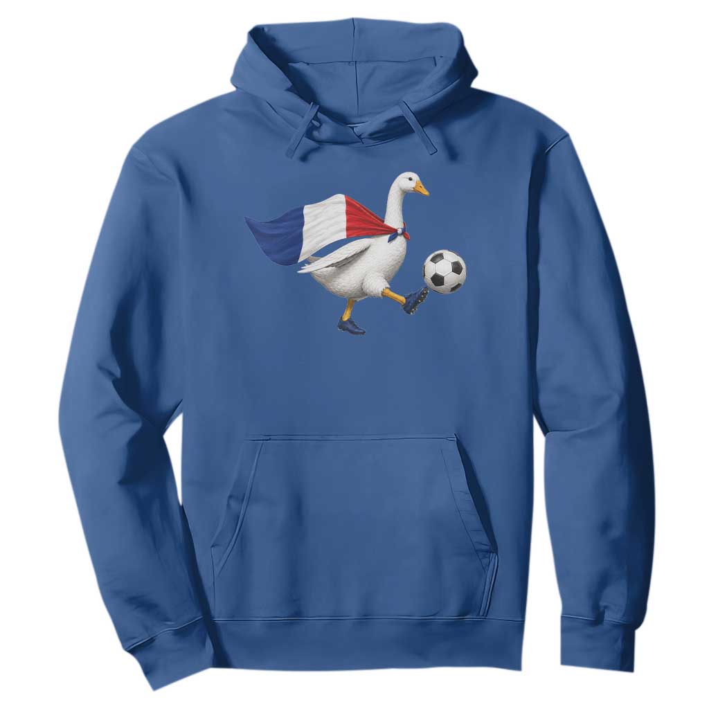 France Soccer Goose Hoodie French Flag Patriotic Football Fan Graphic TS10 Royal Blue Print Your Wear