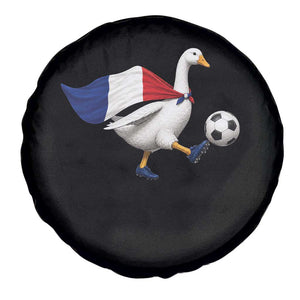 France Soccer Goose Spare Tire Cover French Flag Patriotic Football Fan Graphic TS10 Print Your Wear