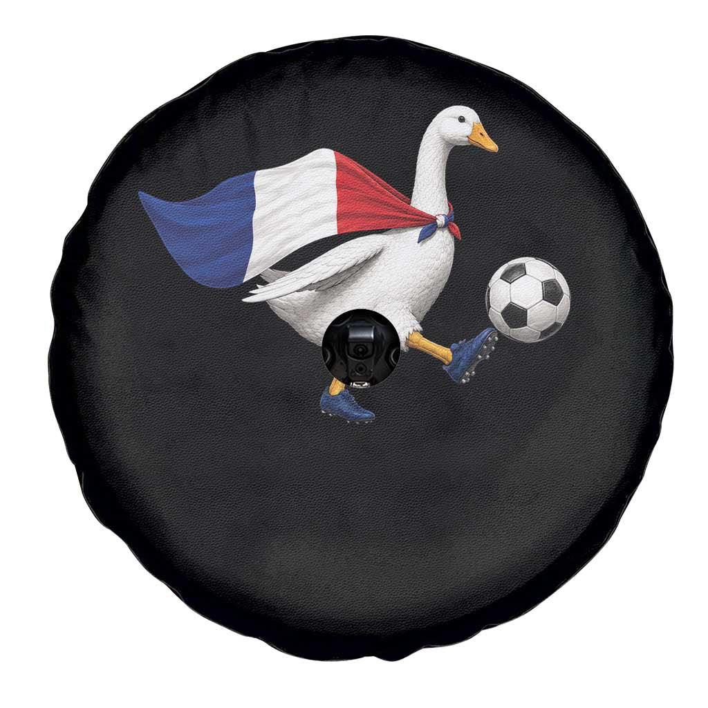 France Soccer Goose Spare Tire Cover French Flag Patriotic Football Fan Graphic TS10 Print Your Wear