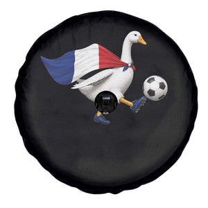 France Soccer Goose Spare Tire Cover French Flag Patriotic Football Fan Graphic TS10 Print Your Wear