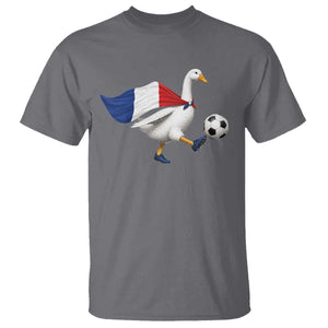 France Soccer Goose T Shirt French Flag Patriotic Football Fan Graphic TS10 Charcoal Print Your Wear