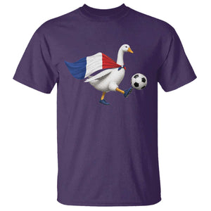 France Soccer Goose T Shirt French Flag Patriotic Football Fan Graphic TS10 Purple Print Your Wear